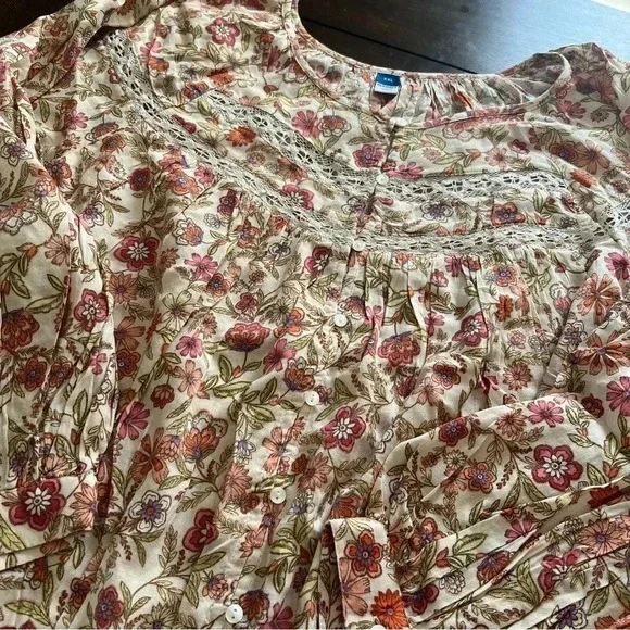 {Old Navy} Floral Long Sleeve Blouse - XXL - Picture 6 of 6
